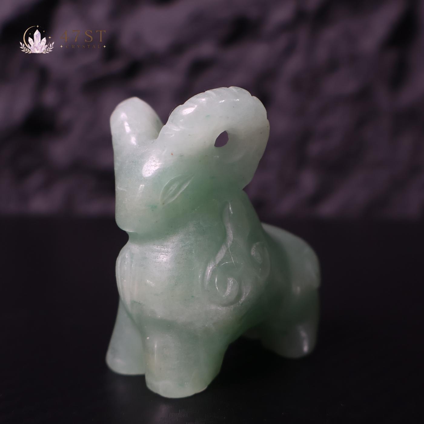 Green Aventurine Bighorn Sheep