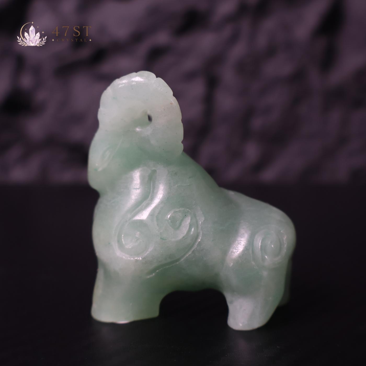 Green Aventurine Bighorn Sheep