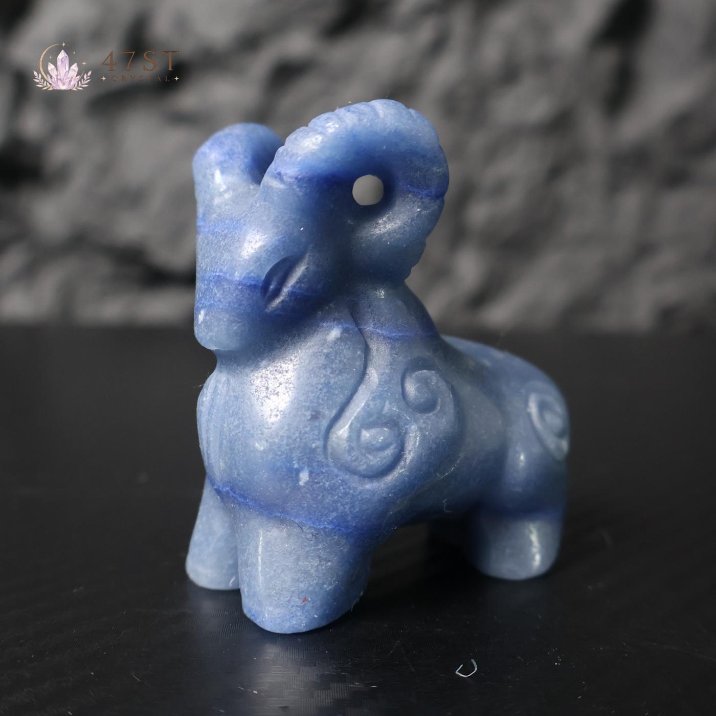 Blue Aventurine Bighorn Sheep