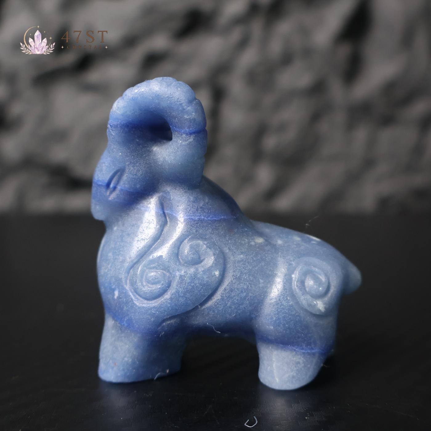 Blue Aventurine Bighorn Sheep