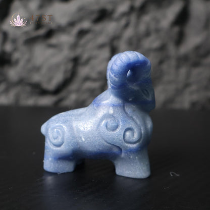 Blue Aventurine Bighorn Sheep