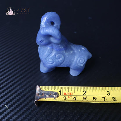 Blue Aventurine Bighorn Sheep