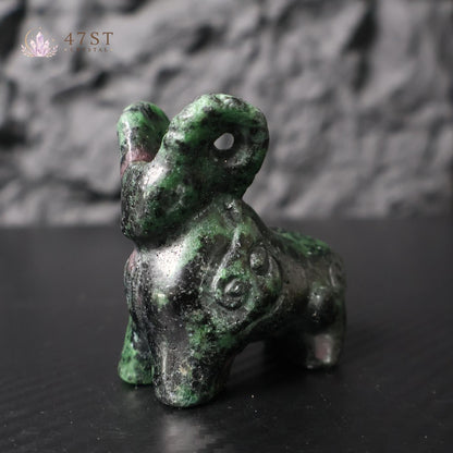 Ruby Fuchsite Bighorn Sheep