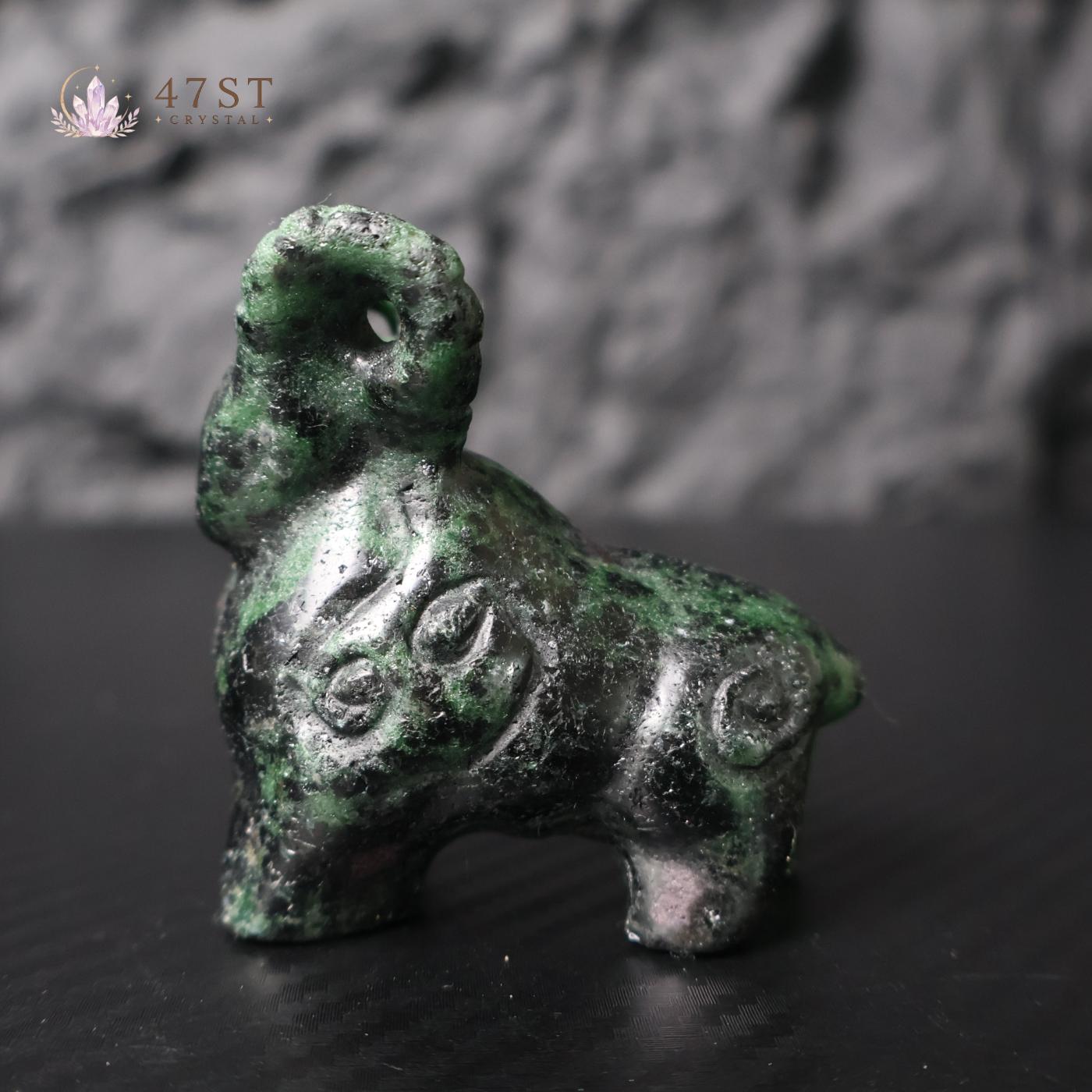 Ruby Fuchsite Bighorn Sheep