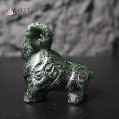 Ruby Fuchsite Bighorn Sheep