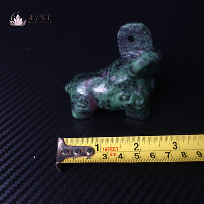 Ruby Fuchsite Bighorn Sheep