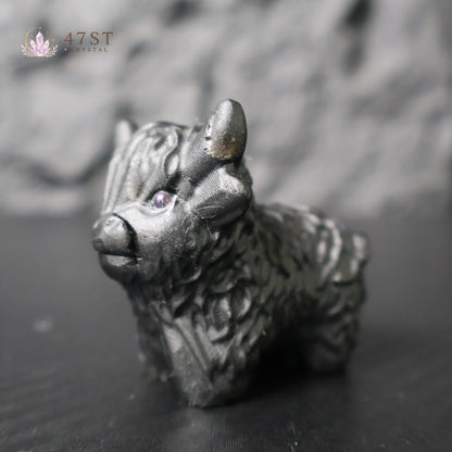 Obsidian Highland Cow
