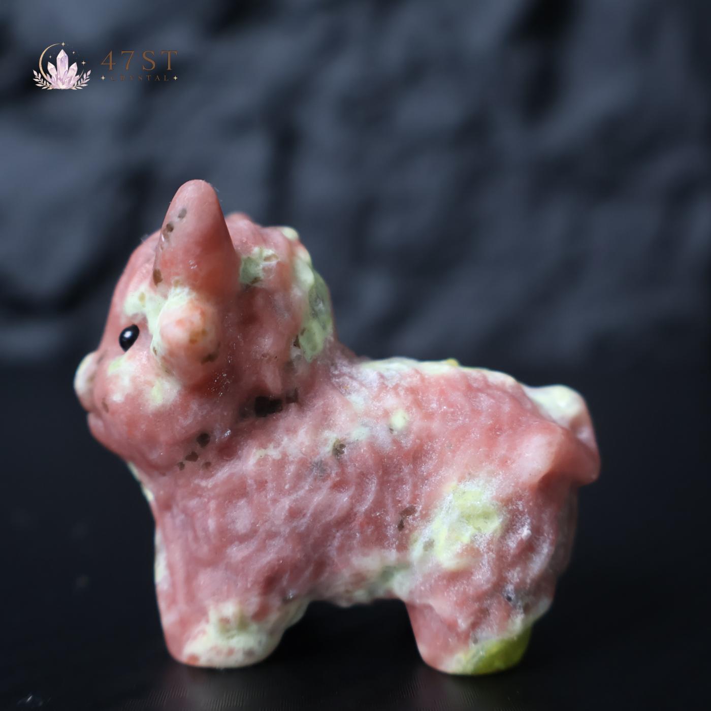 Red Plum Blossom Jasper Highland Cow