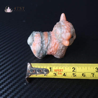 Red Zebra Jasper Highland Cow
