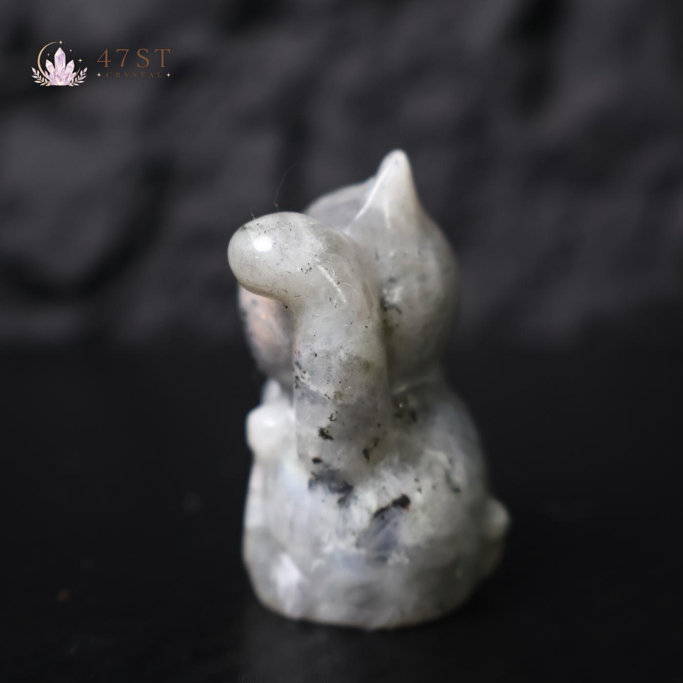 Labradorite Lucky Cat