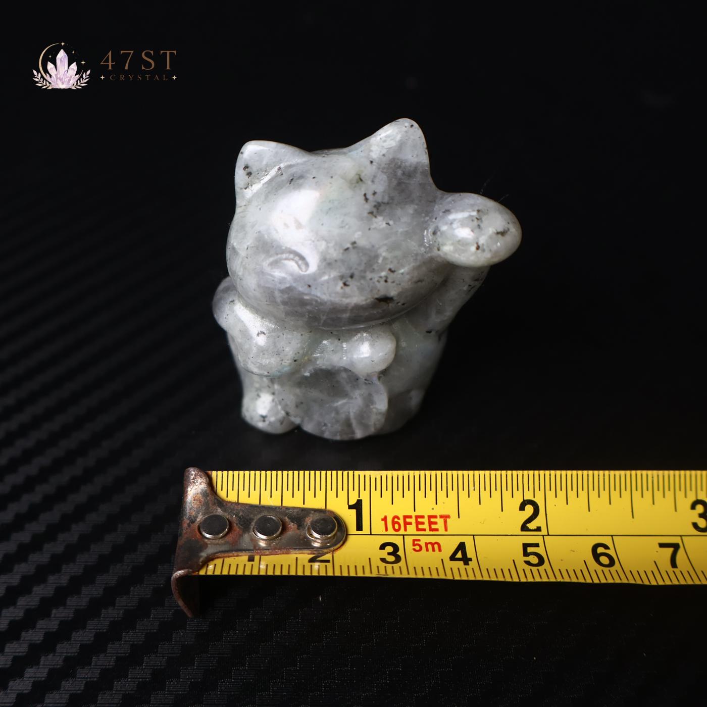 Labradorite Lucky Cat