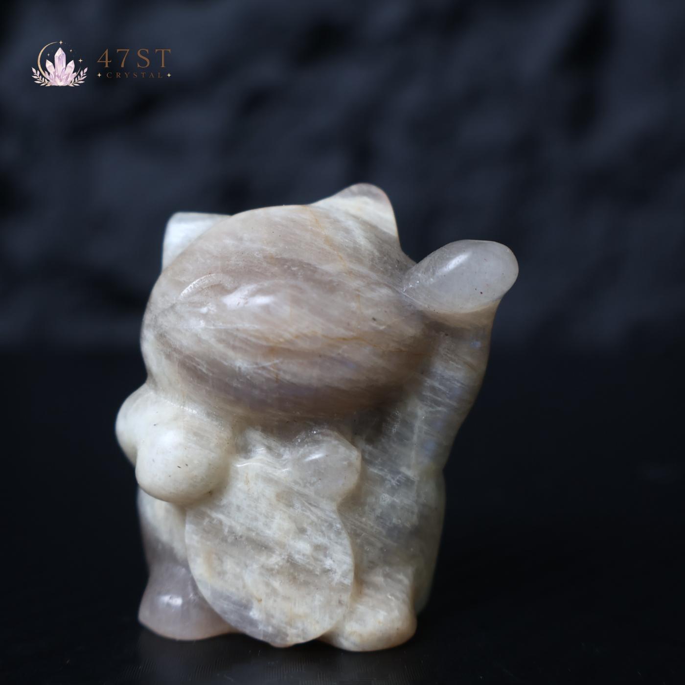 Moonstone Lucky Cat