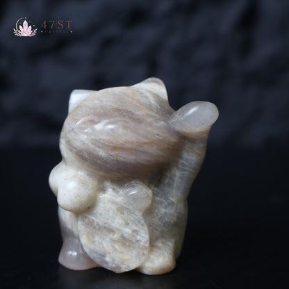 Moonstone Lucky Cat