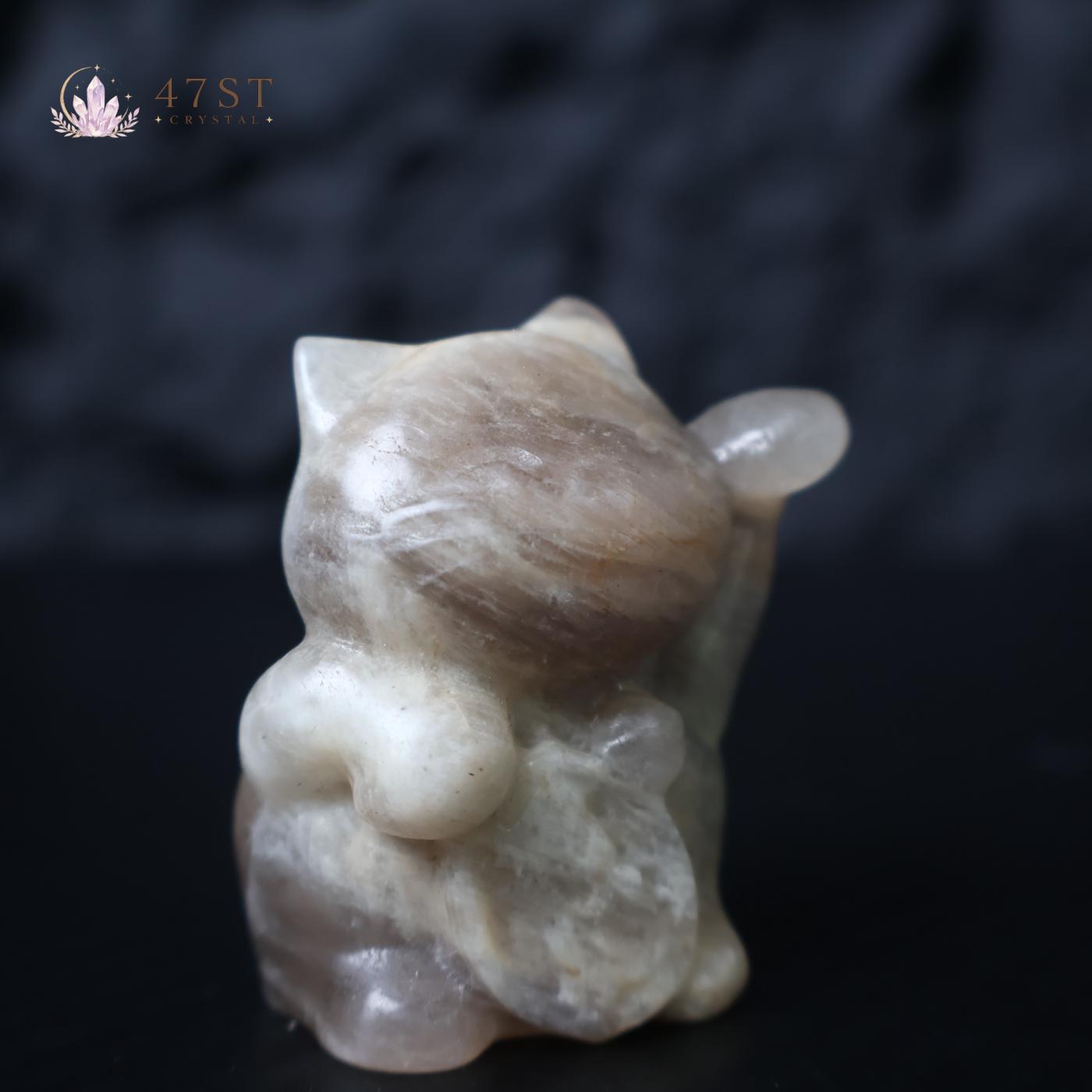 Moonstone Lucky Cat