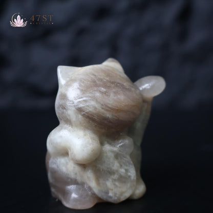 Moonstone Lucky Cat
