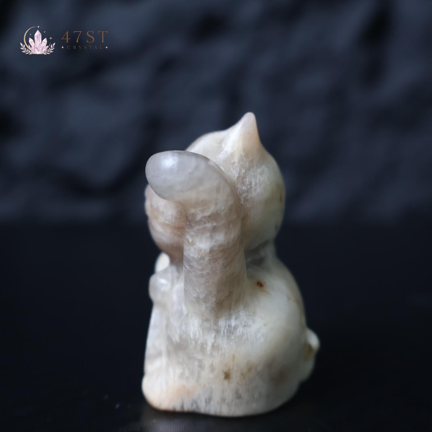 Moonstone Lucky Cat