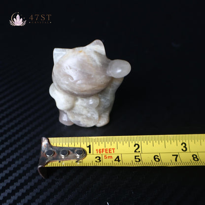 Moonstone Lucky Cat