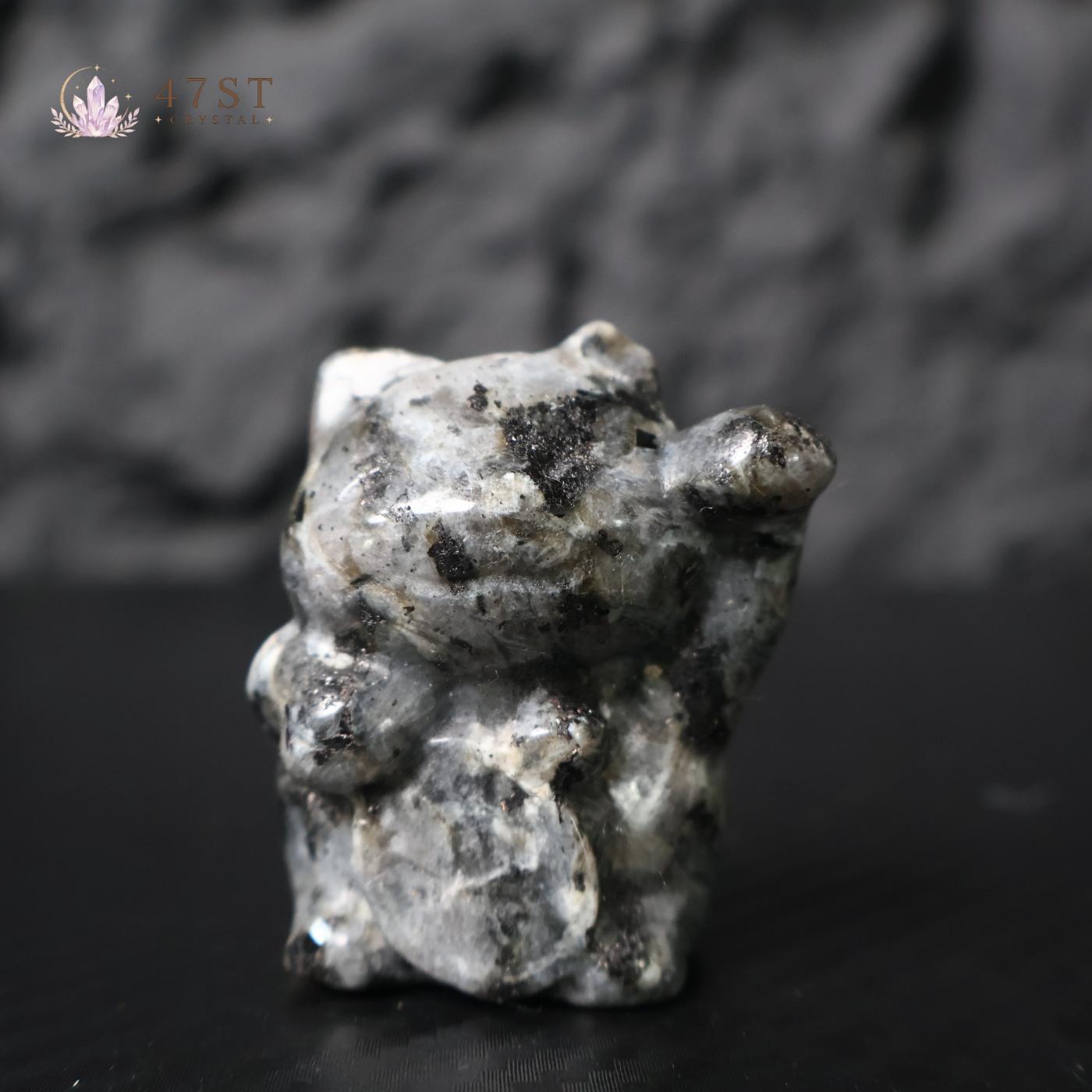 Larvikite Lucky Cat