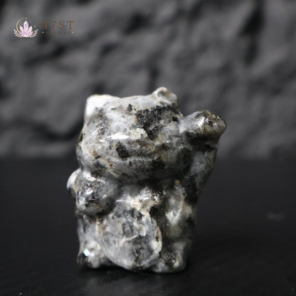 Larvikite Lucky Cat