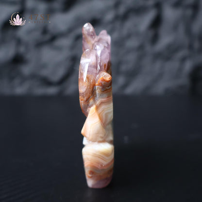 Amethyst Agate Nine-Tailed Fox