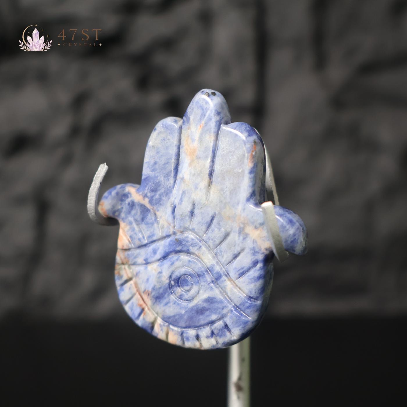 Sodalite Hamsa Hand