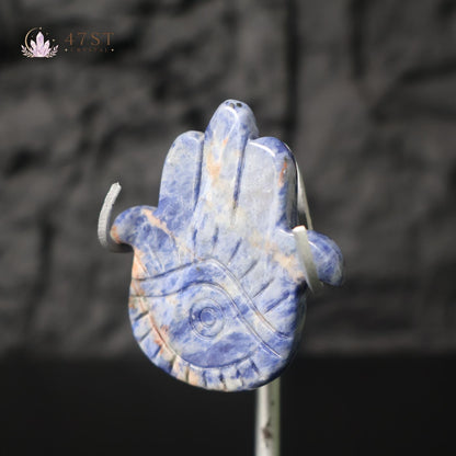 Sodalite Hamsa Hand