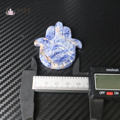 Sodalite Hamsa Hand