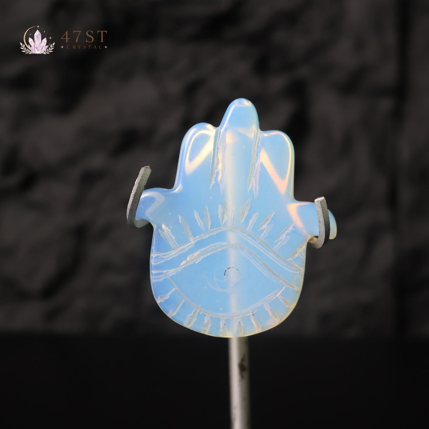 Opalite Hamsa Hand