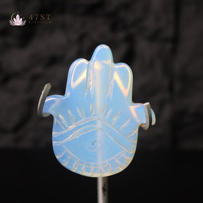 Opalite Hamsa Hand