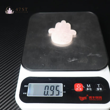 Clear Quartz Hamsa Hand
