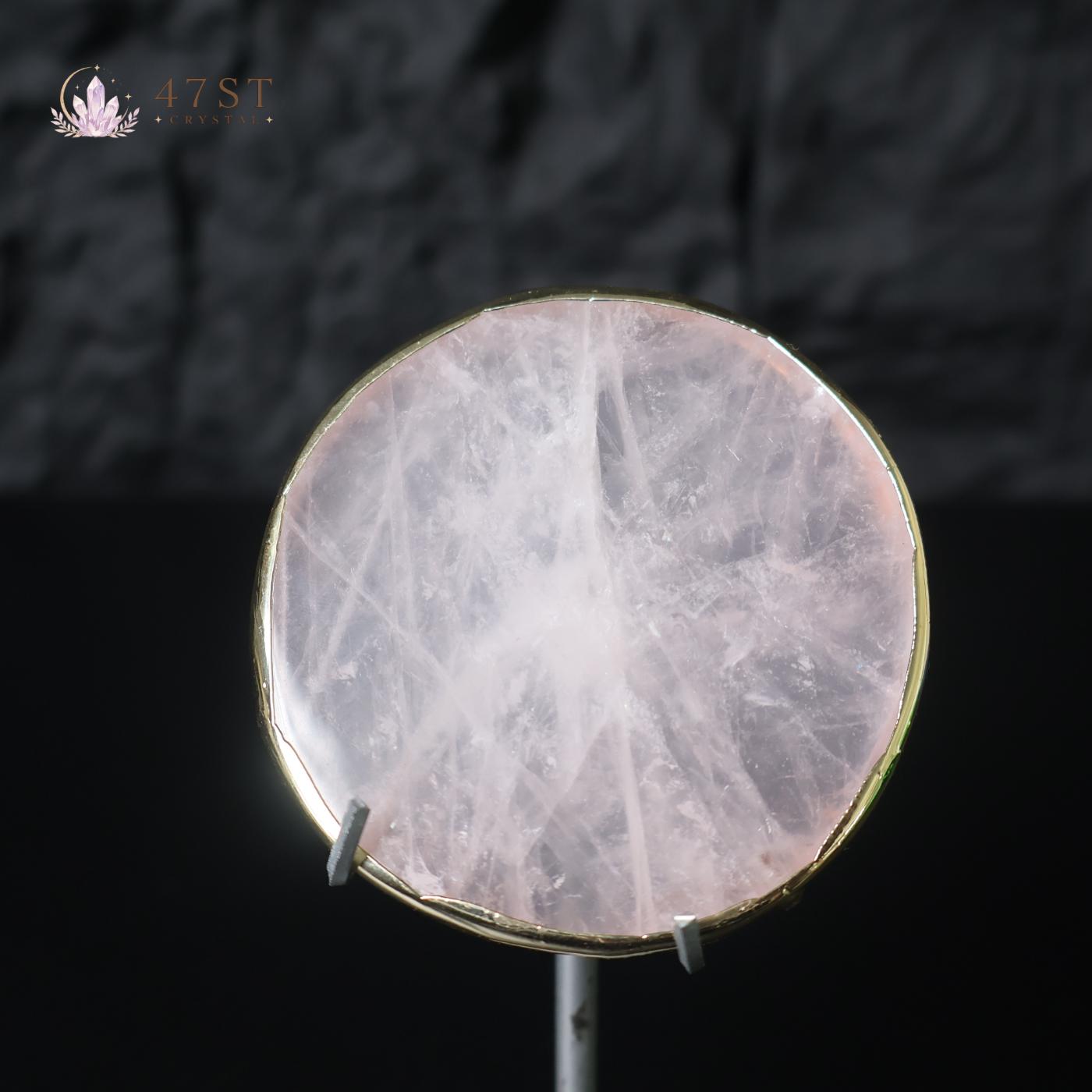 Rose Quartz Disc