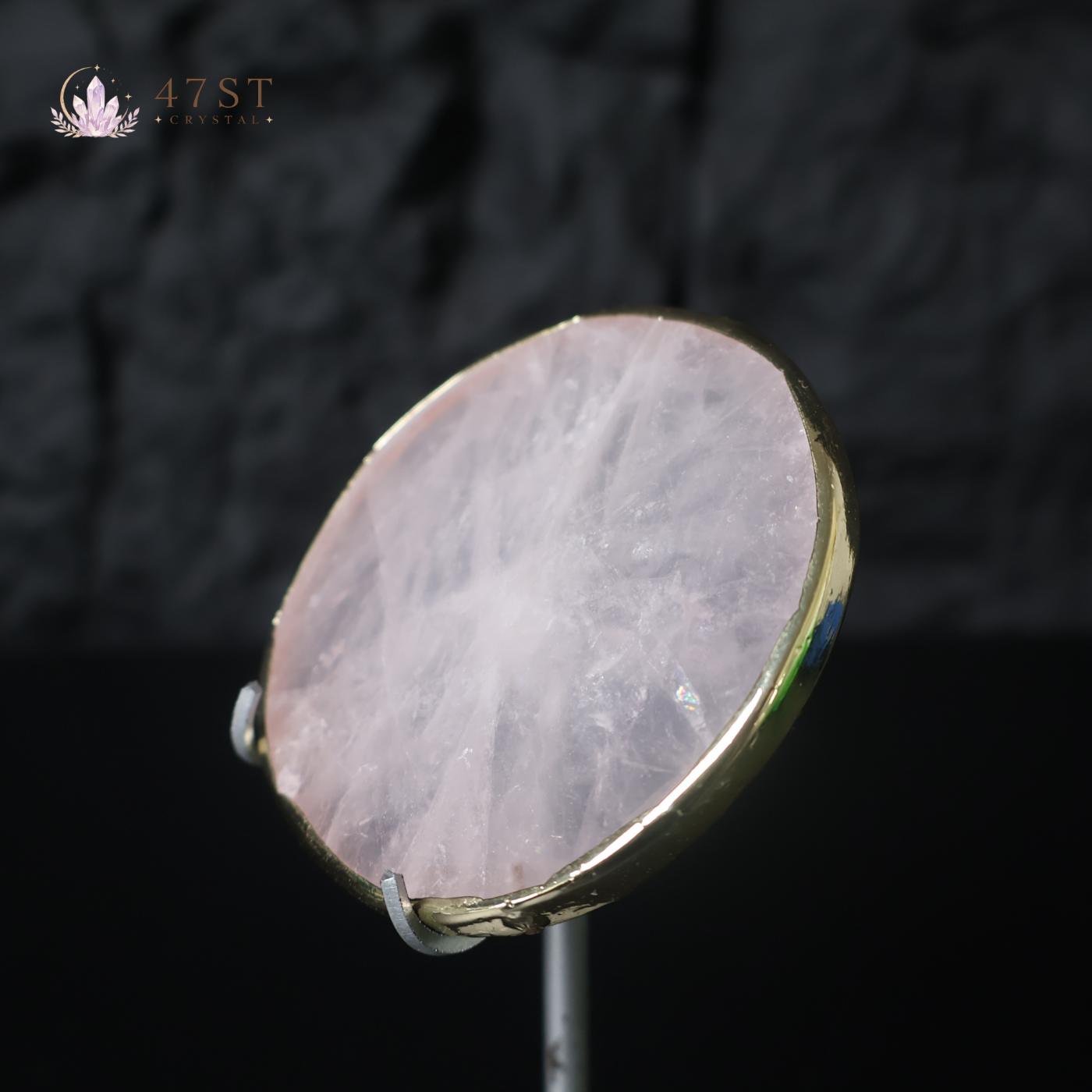 Rose Quartz Disc