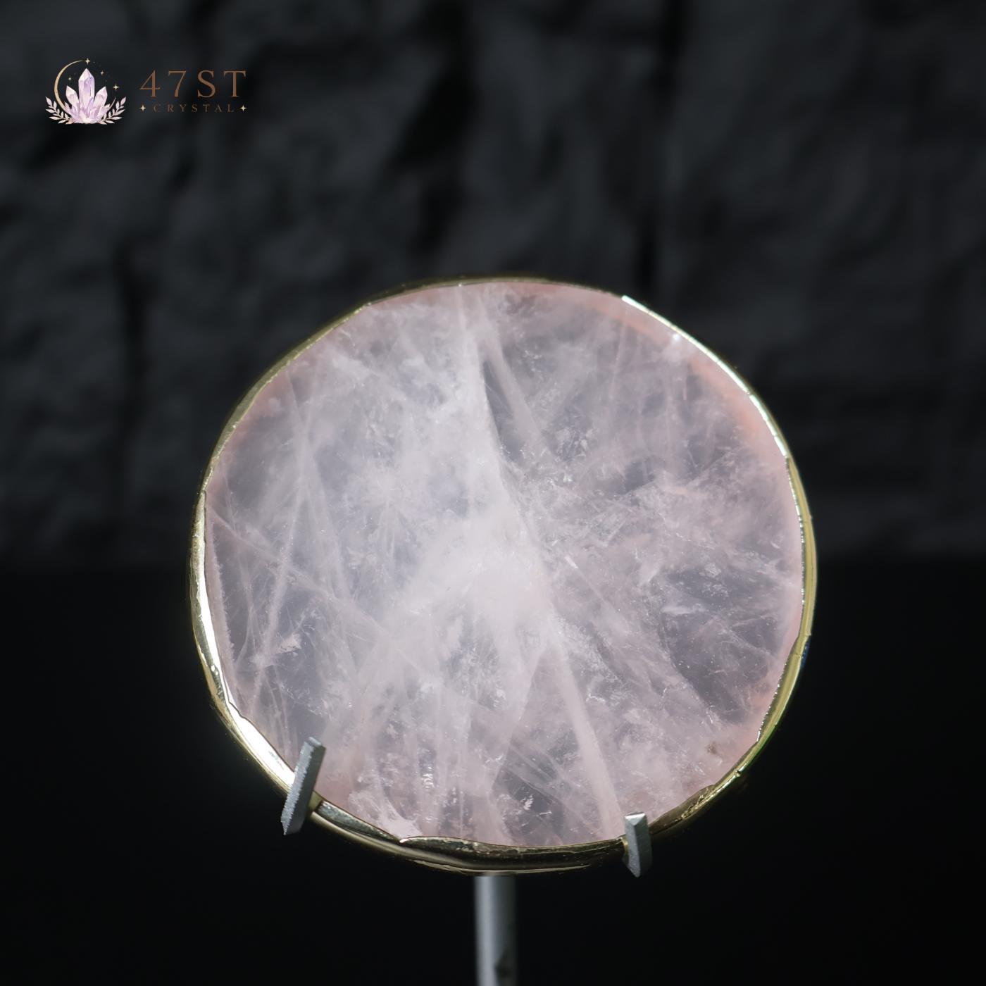 Rose Quartz Disc