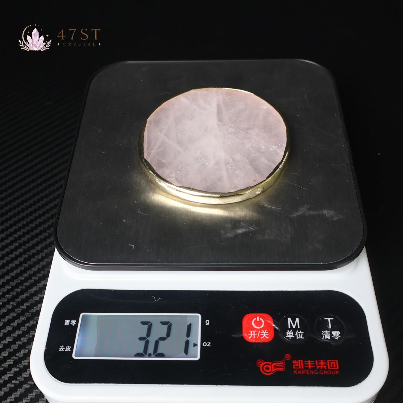 Rose Quartz Disc