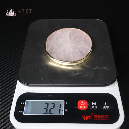 Rose Quartz Disc