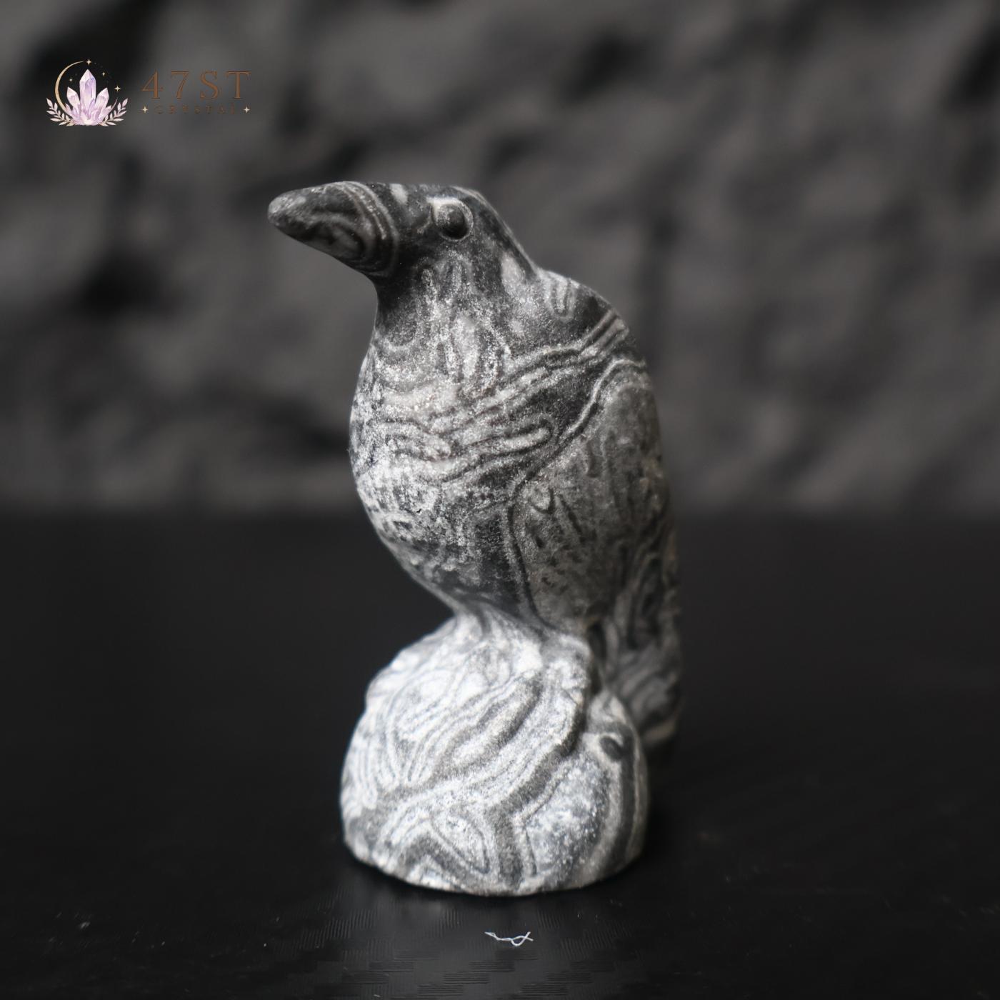 Crow Carving