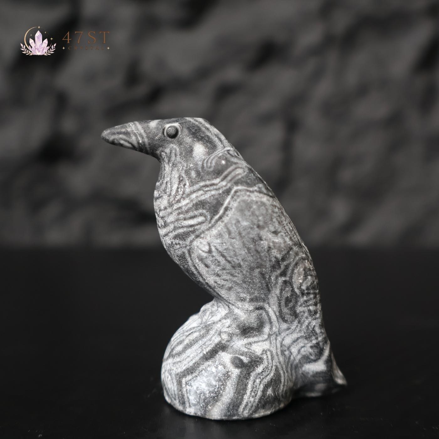 Crow Carving