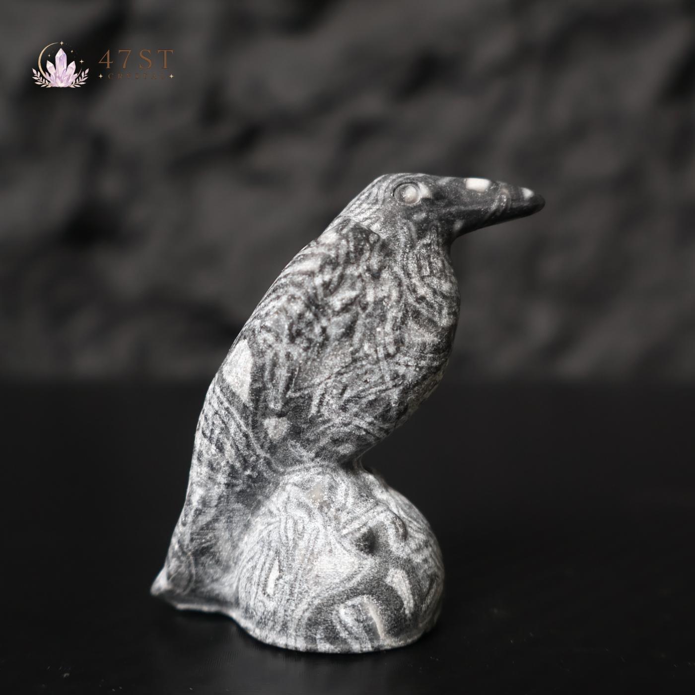 Crow Carving