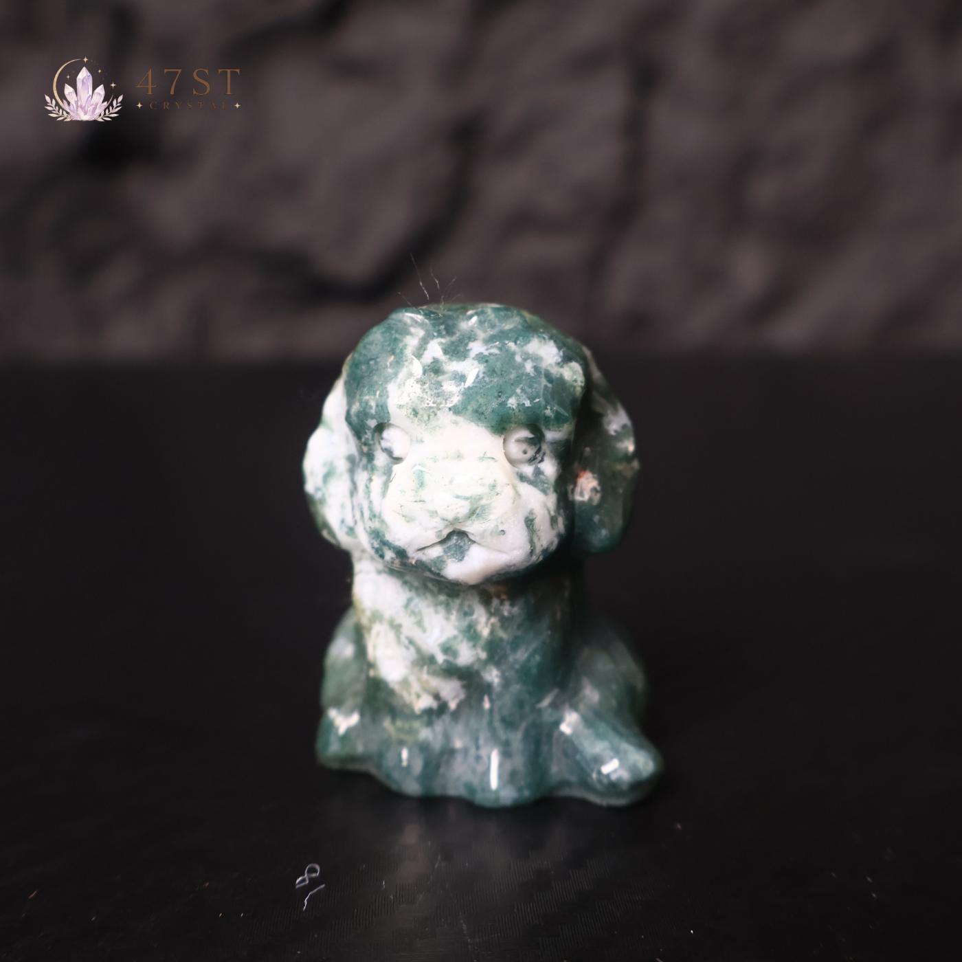Moss Agate Dog