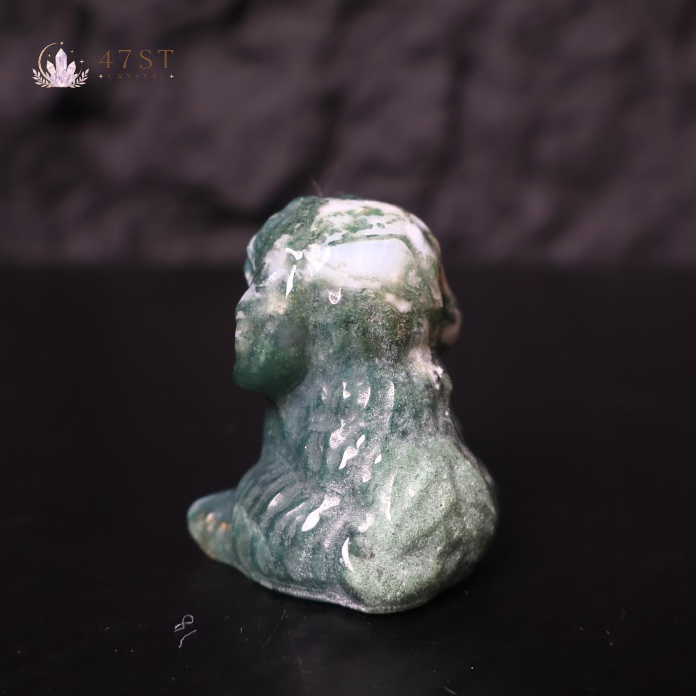Moss Agate Dog