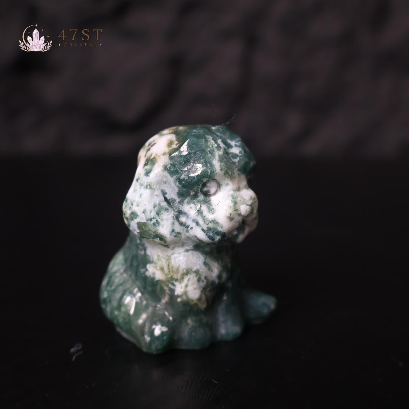 Moss Agate Dog