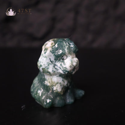 Moss Agate Dog