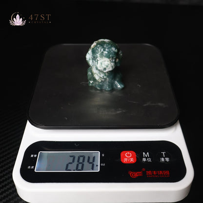 Moss Agate Dog