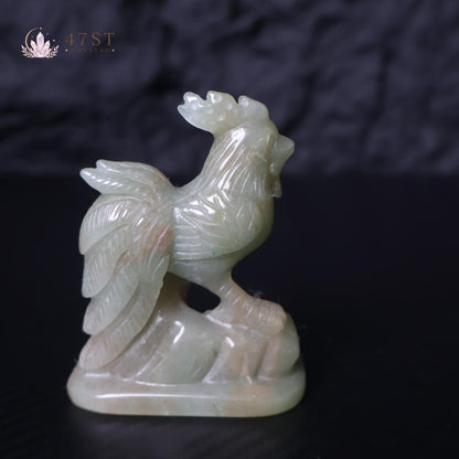 Green Aventurine Rooster