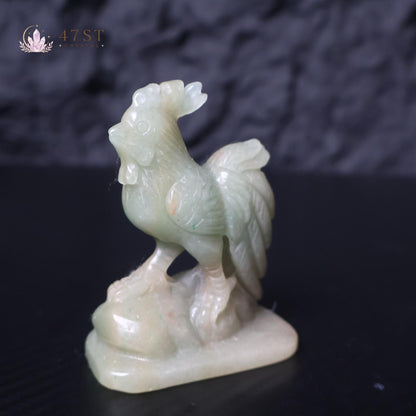 Green Aventurine Rooster