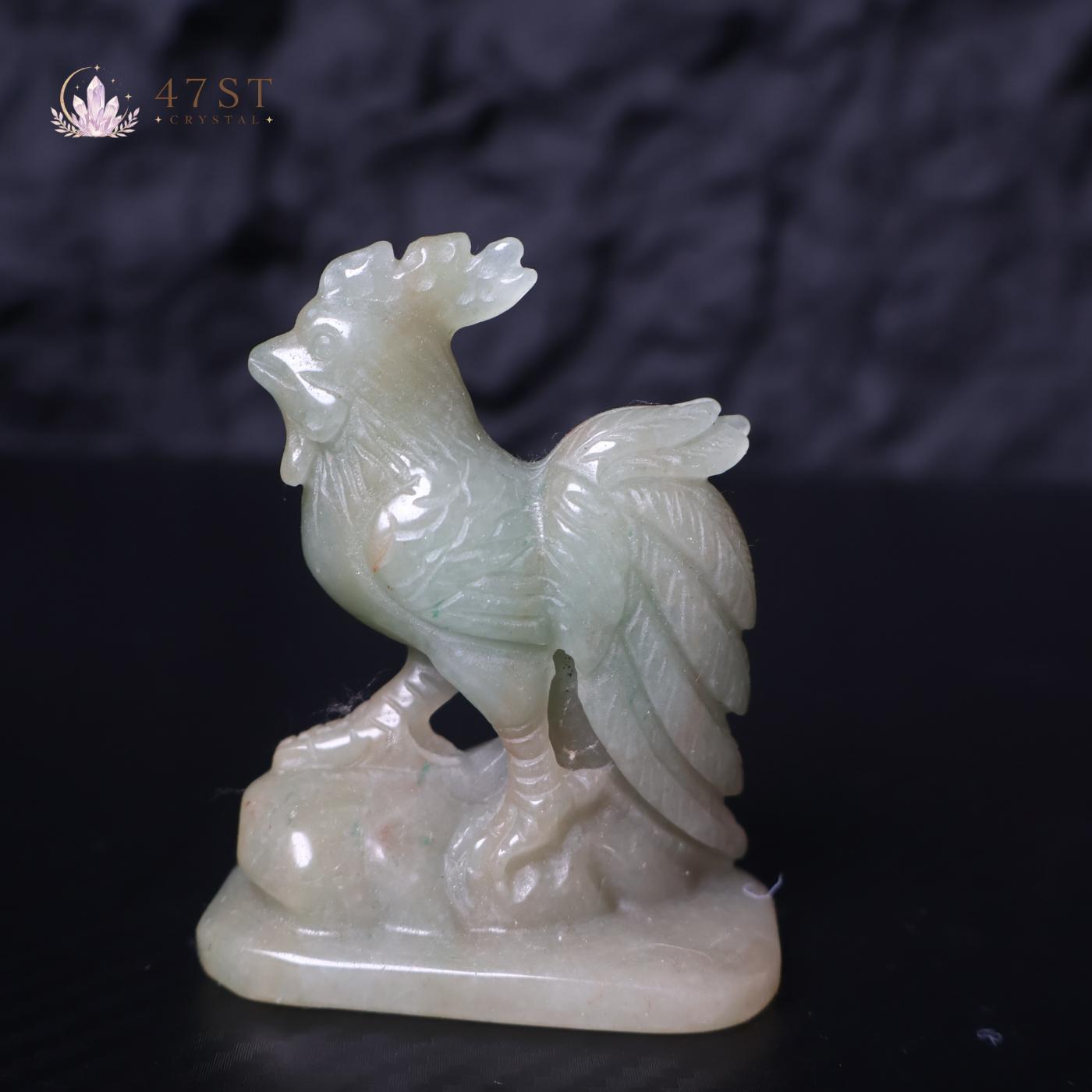 Green Aventurine Rooster