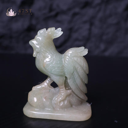 Green Aventurine Rooster
