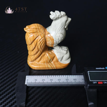 Mix Material Rooster Carving