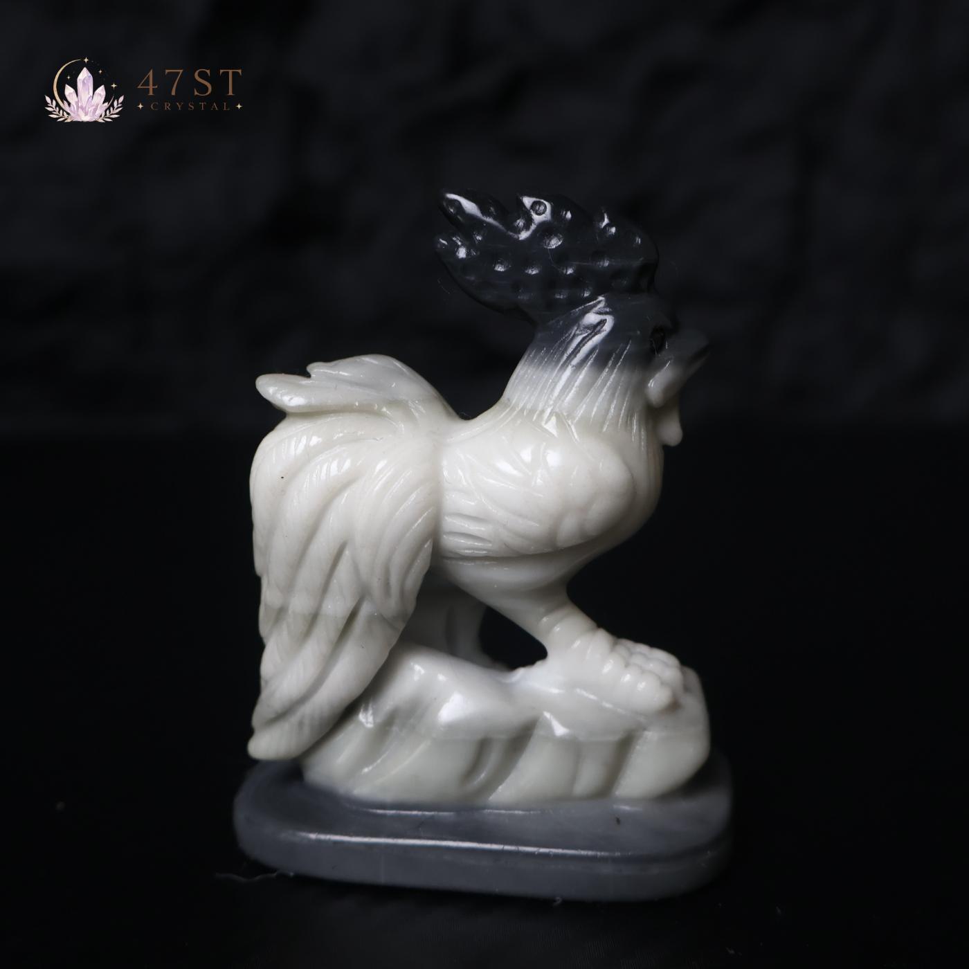 Yin Yang Jade Rooster