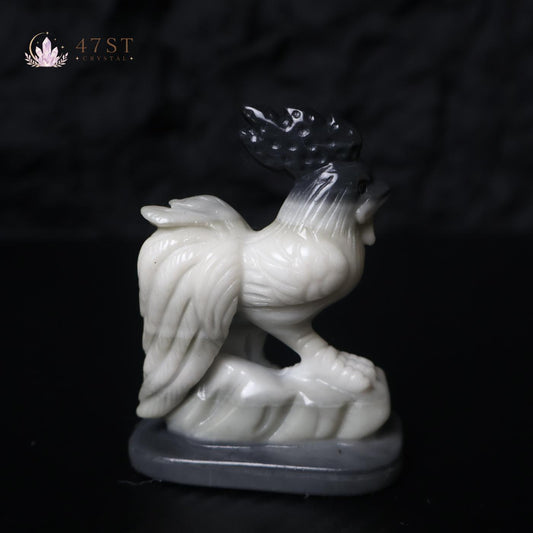 Yin Yang Jade Rooster